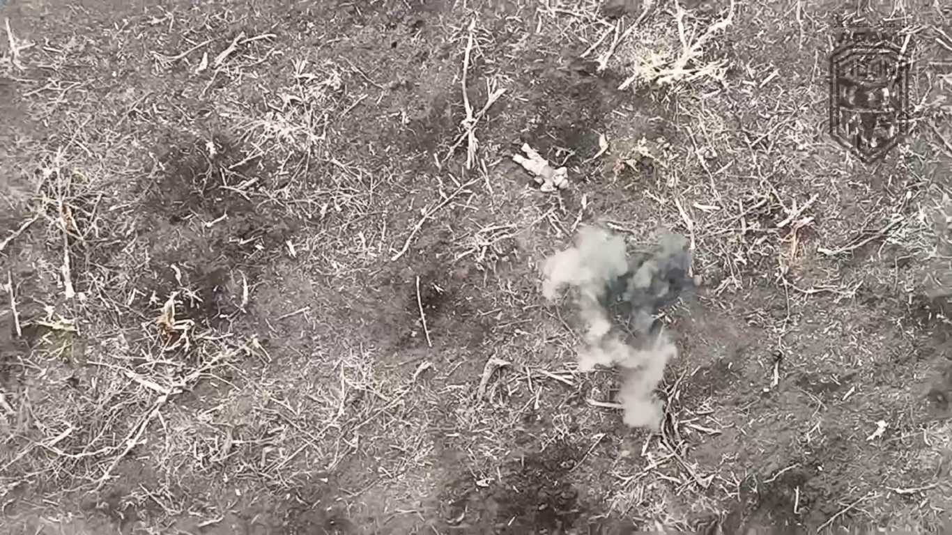 Біг, минаючи тіла своїх "товаришів": окупант намагався сховатися від українського дрона під Бахмутом, але "все пішло не так". Відео 