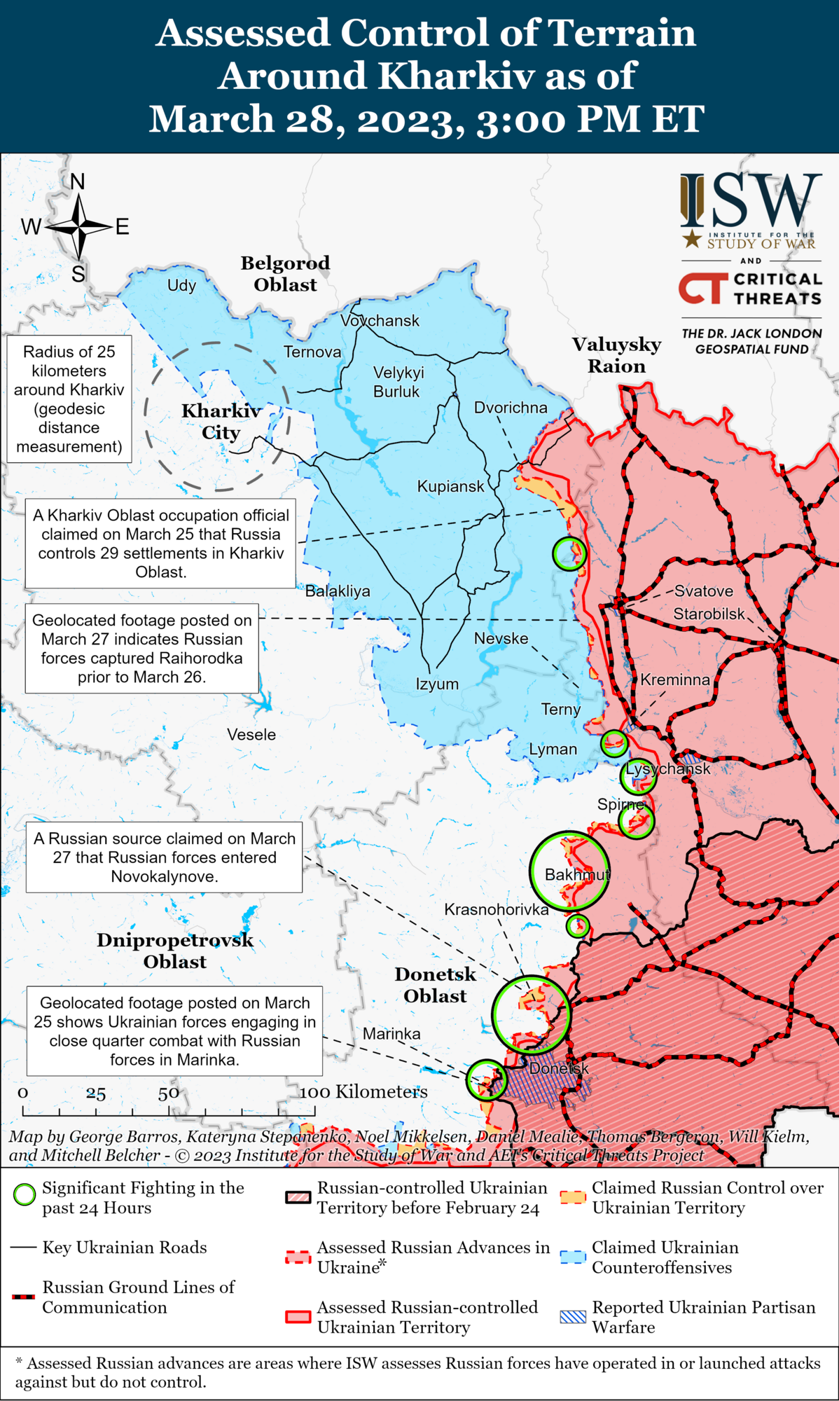 Боевые действия на востоке Украины, карта