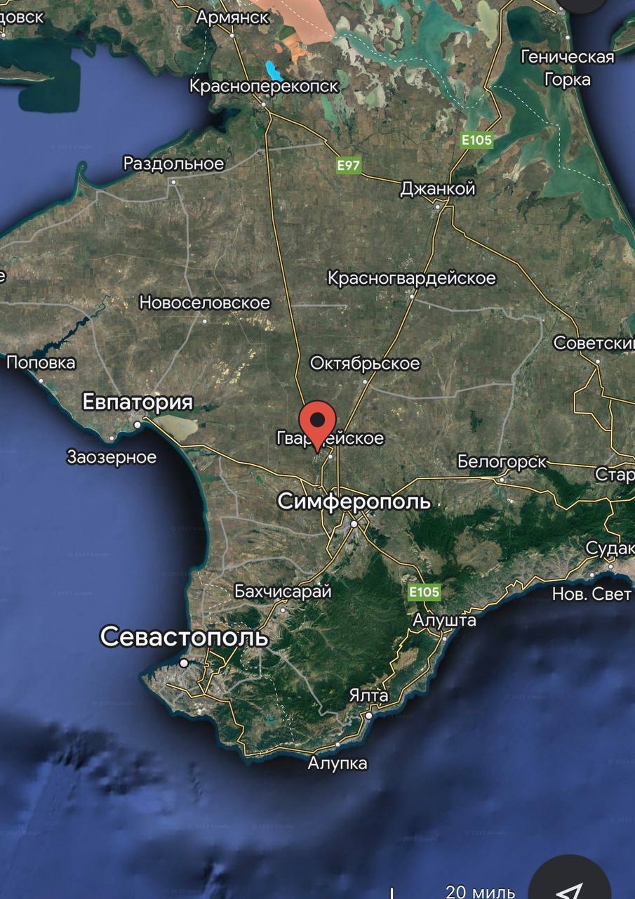 Оккупанты в Крыму показали место, где "упал БПЛА": куда девался сам беспилотник, неизвестно. Фото