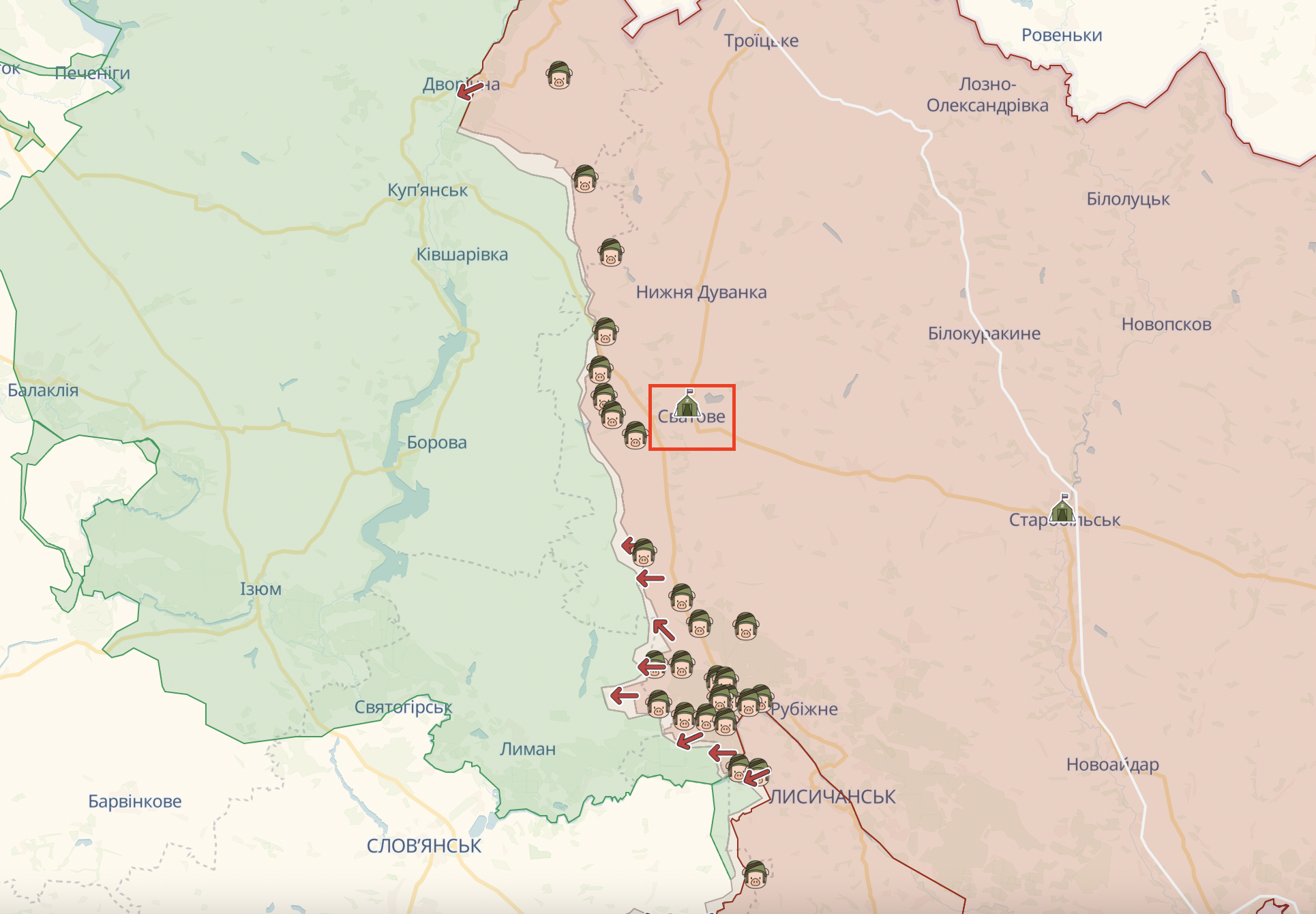 Під Сватовим в окупантів зник безвісти командир полку: Гайдай розповів про ситуацію на Луганщині