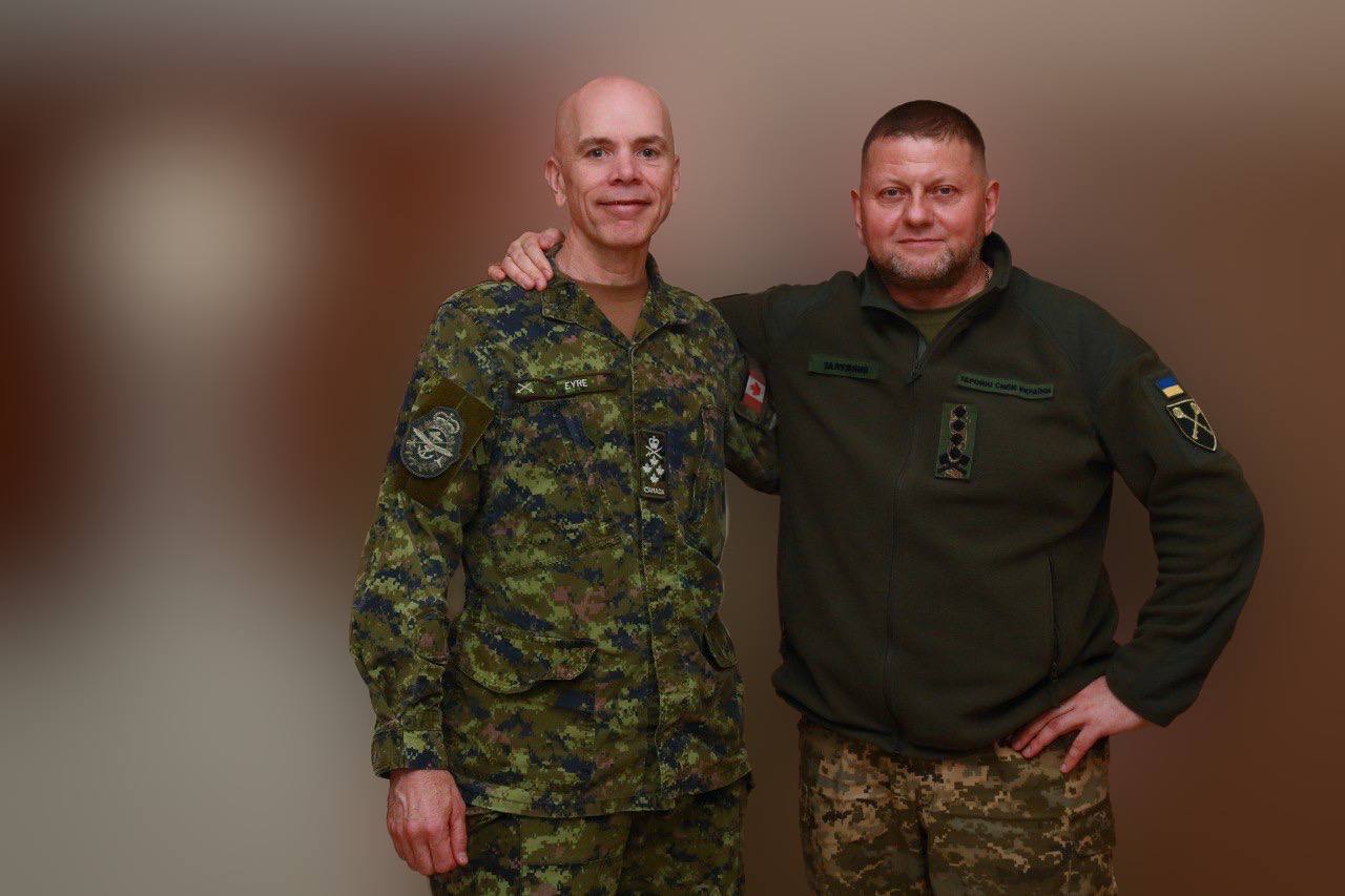 Начальник Штабу оборони збройних сил Канади відвідав Україну та зустрівся із Залужним: про що говорили
