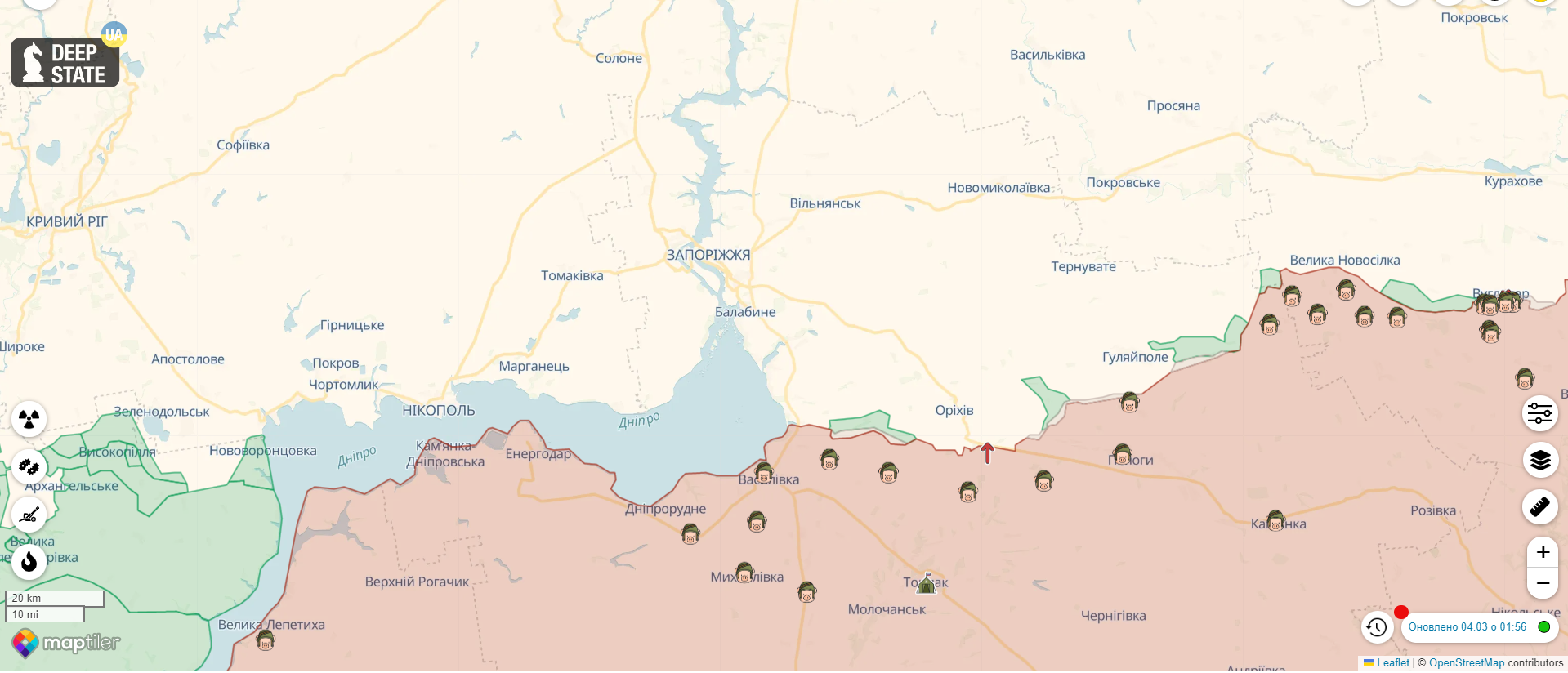 Россияне обстреляли село под Запорожьем: в некоторых районах частично исчезла электроэнергия