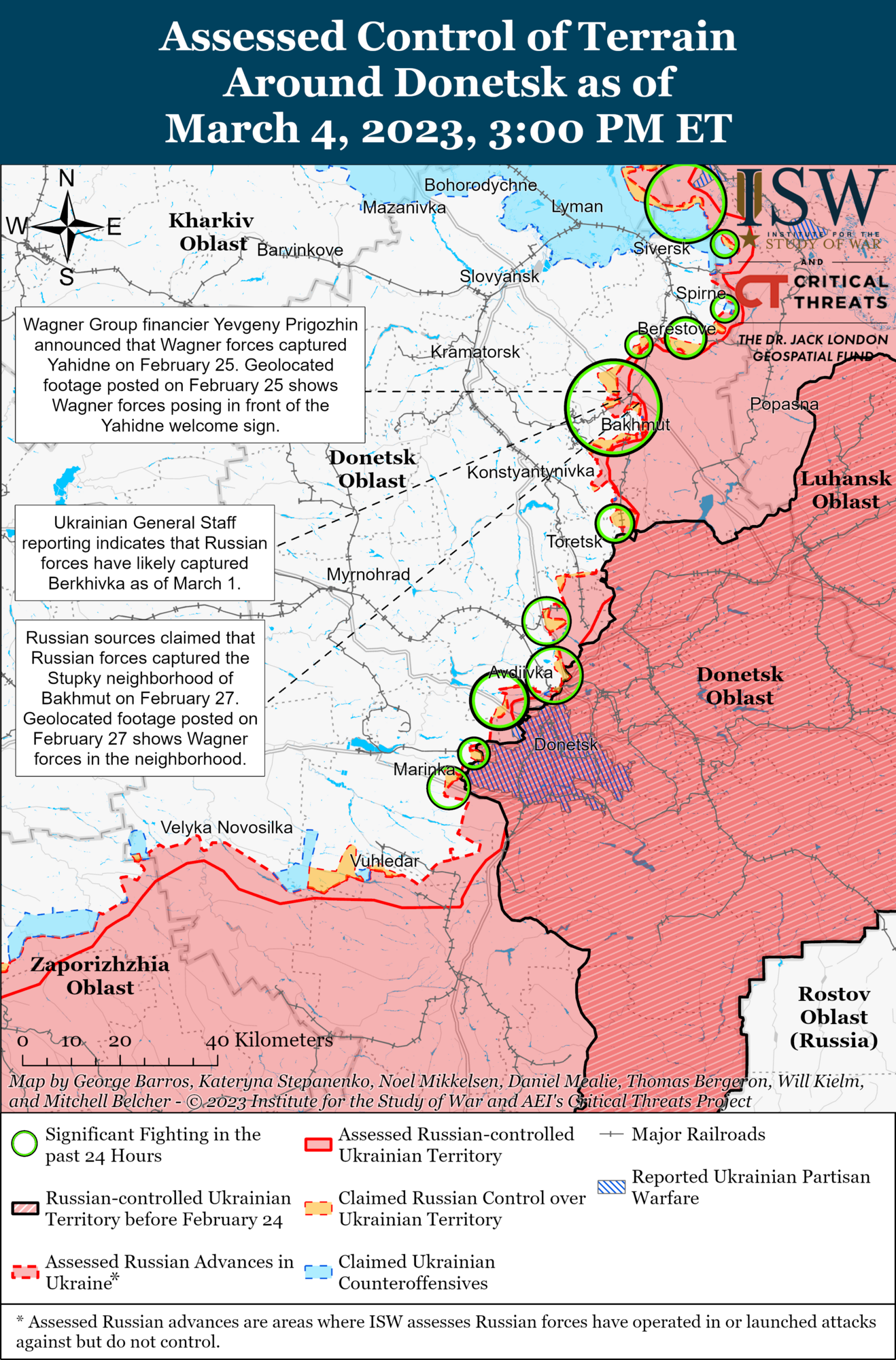 Російські окупанти не зможуть найближчим часом захопити Бахмут – ISW