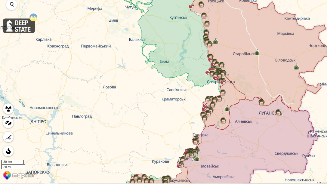 Війська РФ штурмували Бахмут і намагалися прорвати оборону в кількох напрямках – Генштаб