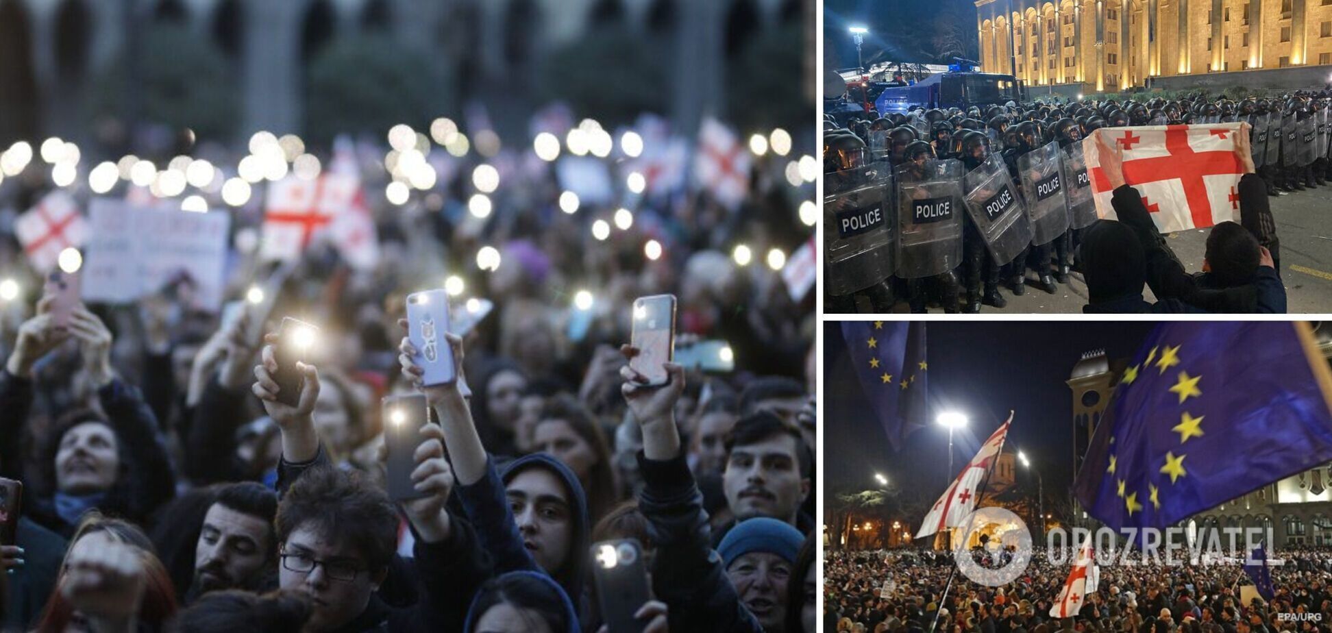 У Грузії заявили про продовження акцій протесту, незважаючи на відкликання закону про "іноагентів": названо причину