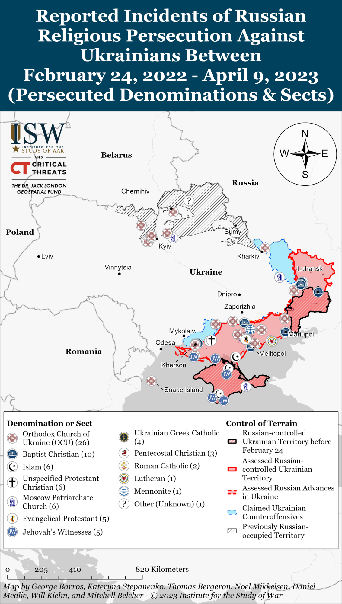 Россия устроила "религиозные чистки" на захваченных территориях Украины, пострадали десятки священников: в ISW назвали цели агрессора