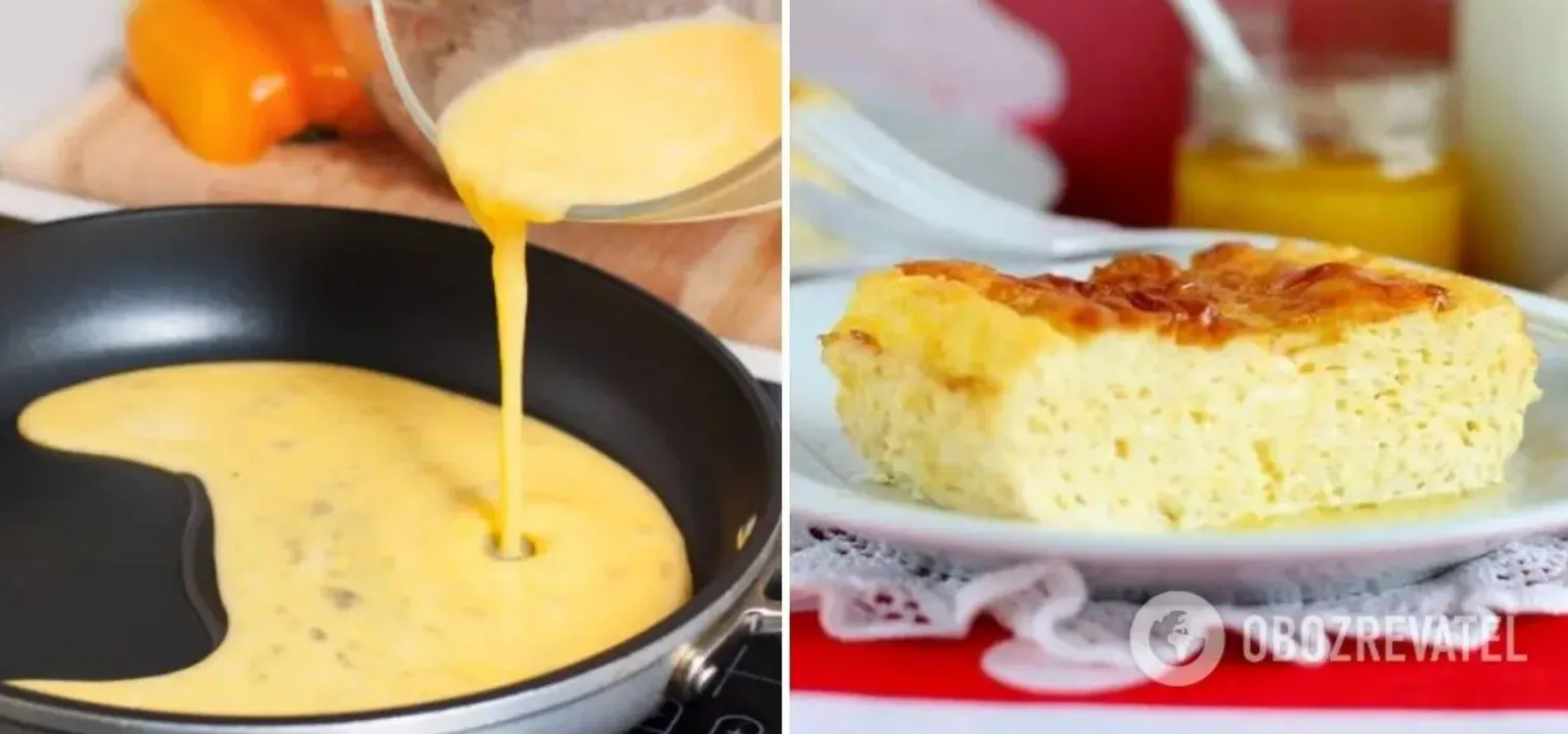 Как приготовить вкусный омлет с сыром