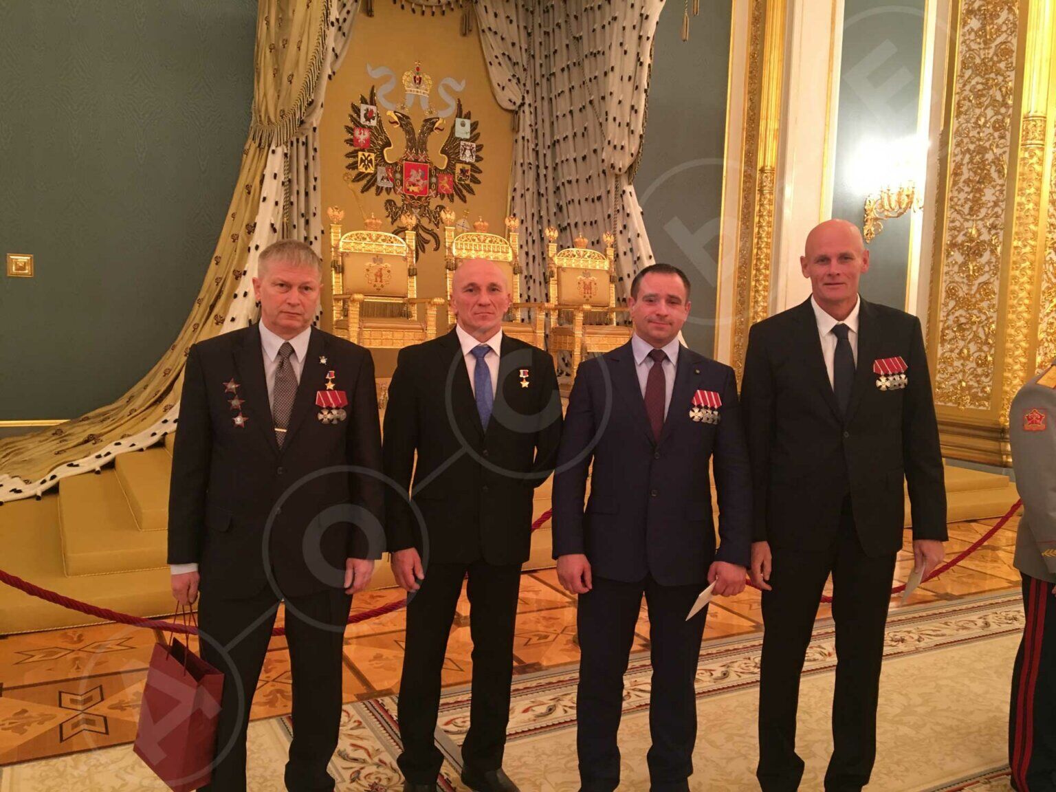Уткин с другими военными на приеме у Путина