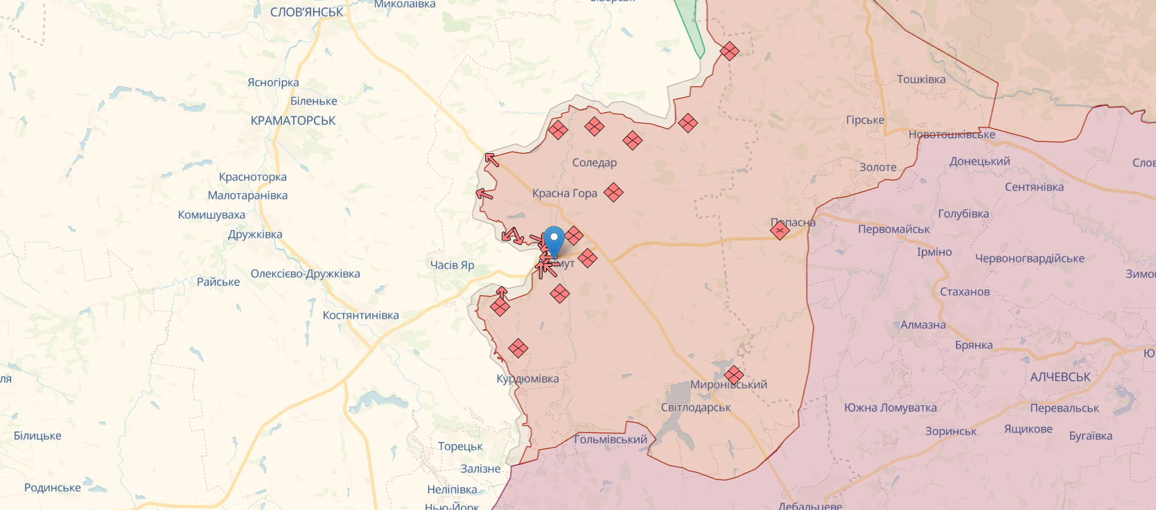 Воїни ЗСУ відпрацювали по складу БК окупантів на Бахмутському напрямку: Сирський показав відео "феєрверку"