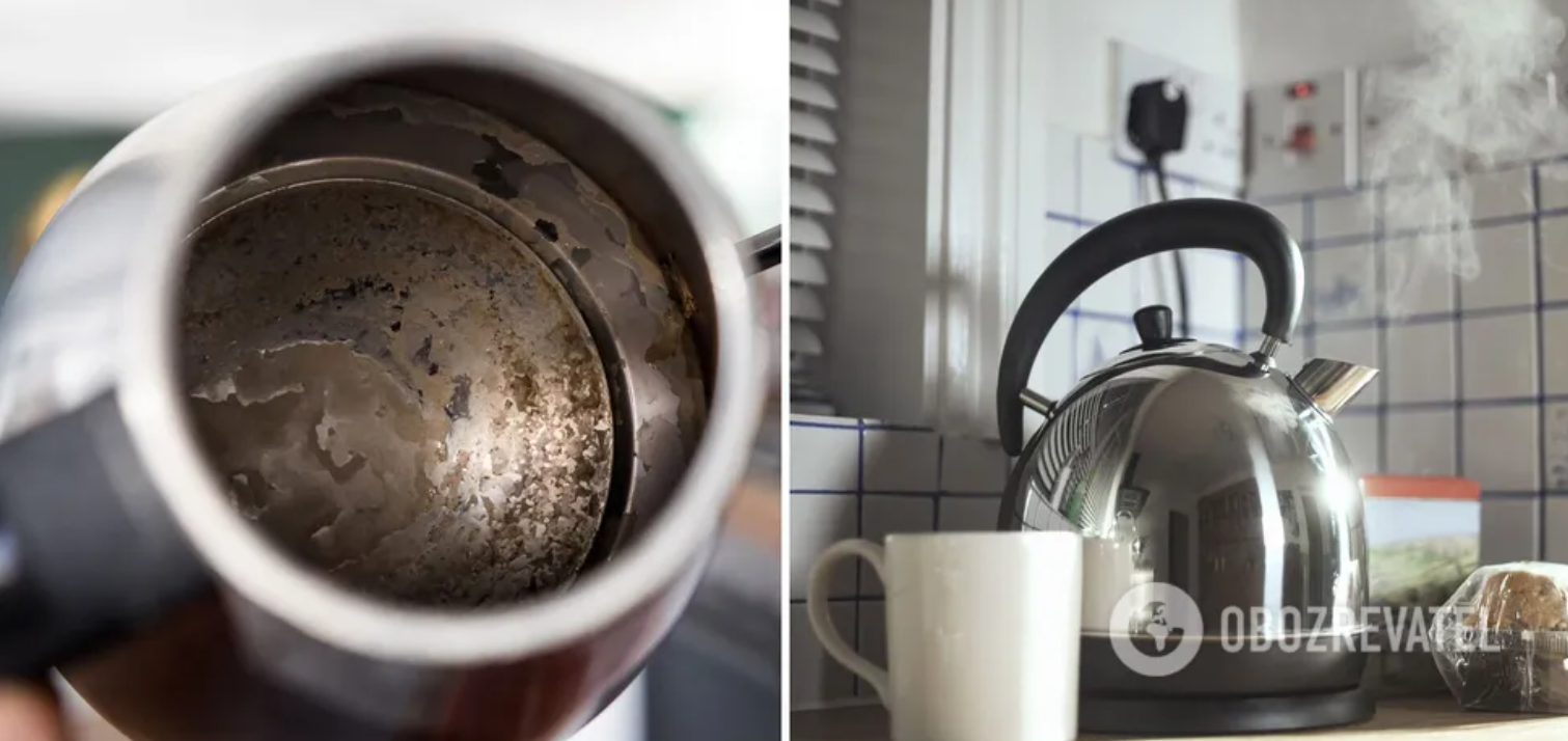 Как отмыть чайник от накипи без химии