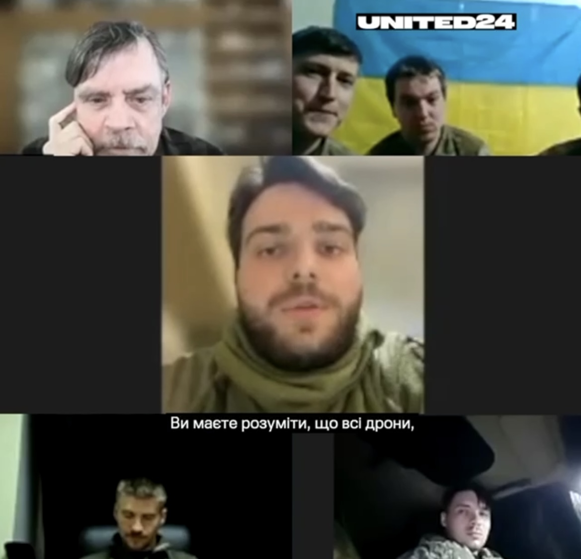 Зірка "Зоряних воєн" поспілкувався з українськими захисниками: я граю воїна у кіно, а ви справжні герої справжньої війни