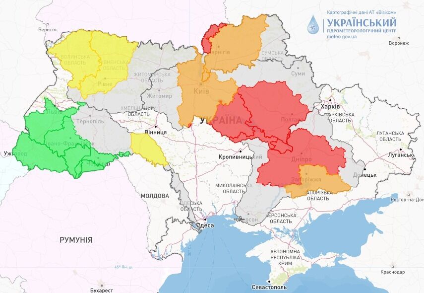 Потеплеет, но погоду перед Пасхой испортят дожди: в Укргидрометцентре дали прогноз на субботу. Карта