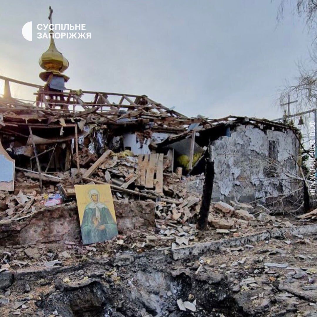"Нічого святого": у Великодню ніч окупанти вдарили по Запоріжжю, постраждала церква. Фото
