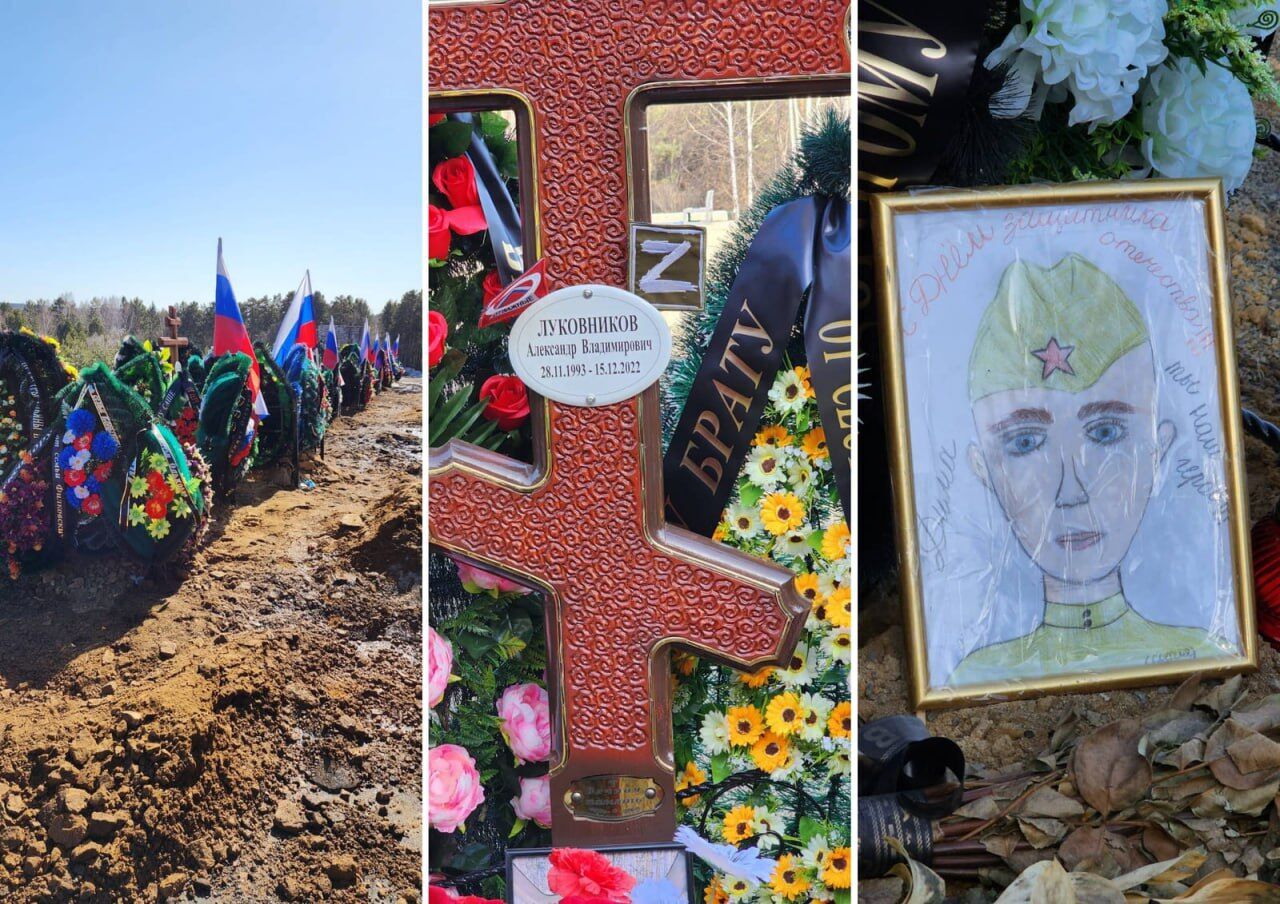 Десятки свіжих могил: у російському Іркутську знайшли масові поховання "вагнерівців". Фото