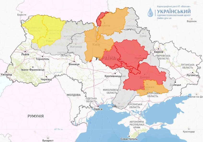 Можливі дощі: в Укргідрометцентрі дали прогноз на вівторок і попередили про небезпеку. Карта 