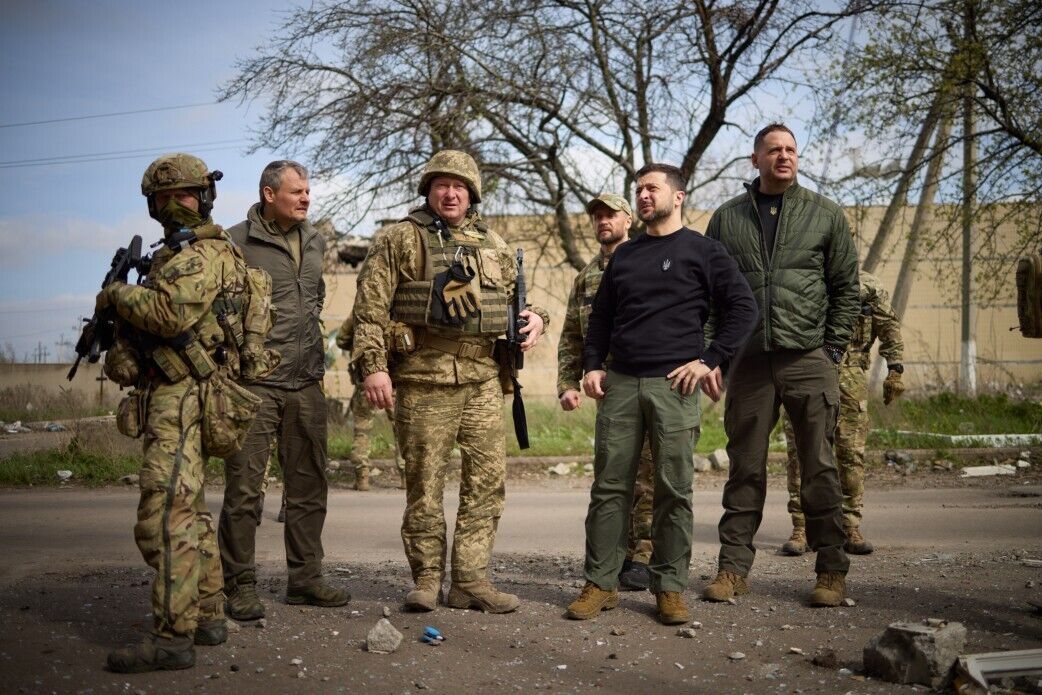 Володимир Зеленський в Авдіївці 18 квітня 2018 року