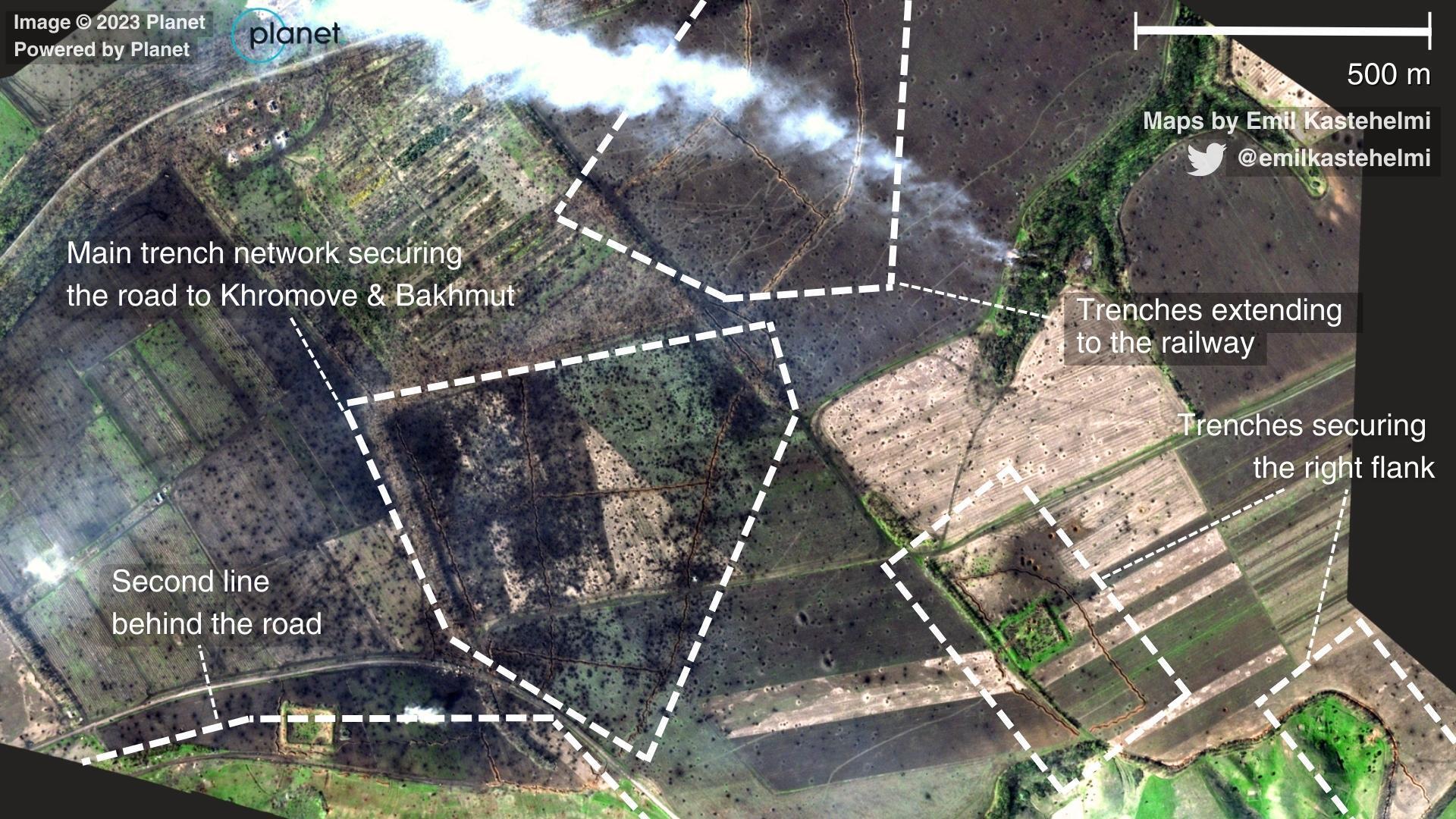Возле Бахмута продолжаются сверхтяжелые бои: опубликованы спутниковые снимки