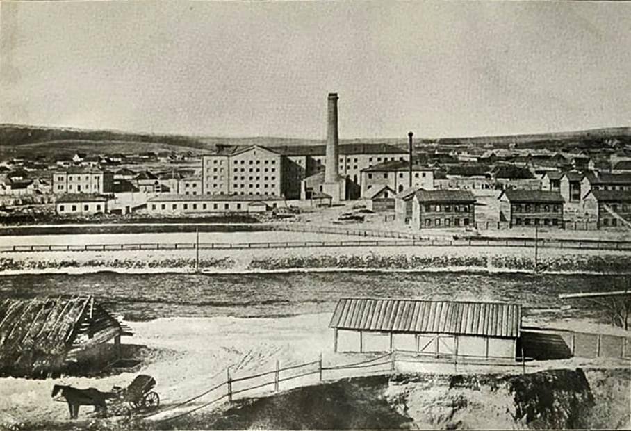 В сети показали, как выглядела нынешняя фабрика "Рошен" в Киеве в 1874 году. Уникальное фото