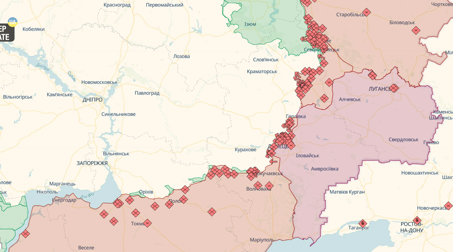 Окупанти просуваються на деяких ділянках у Бахмуті, запеклі бої не припиняються: у Міноборони розповіли про ситуацію. Карта