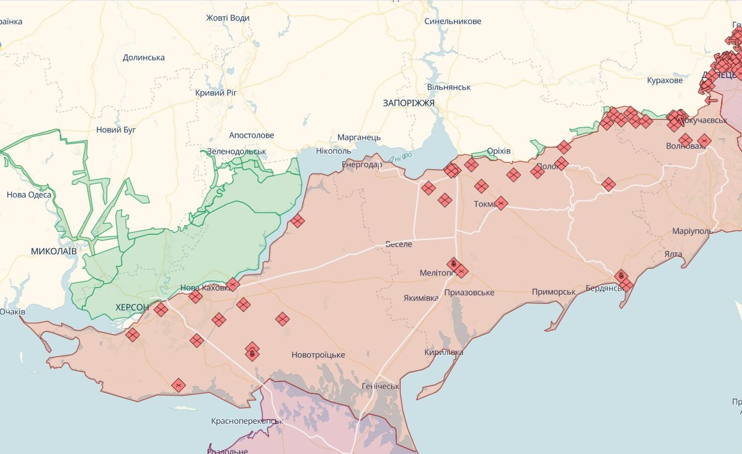 ЗСУ за добу відбили 53 ворожі атаки, Росія не пропустила на свою територію вантажівки з пораненими загарбниками – Генштаб