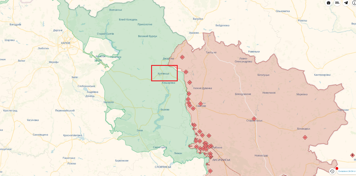 Враг продолжает укрепление позиций на Купянском направлении – Генштаб