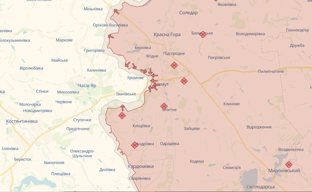 ЗСУ завдали 9 ударів по позиціях ворога: знищили скупчення особового складу та військової техніки і три об'єкти ППО – Генштаб