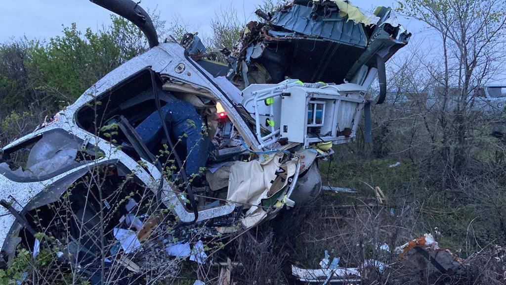 Зник із радарів увечері: в Росії розбився вертоліт санавіації, пілот загинув. Фото