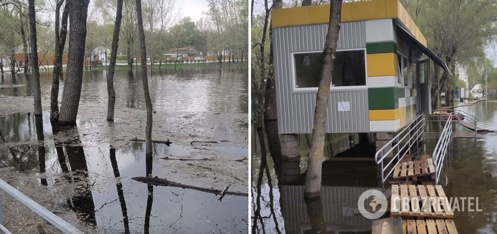 Город погружается в воду: в Чернигове Десна выходит на пик весеннего половодья. Фото