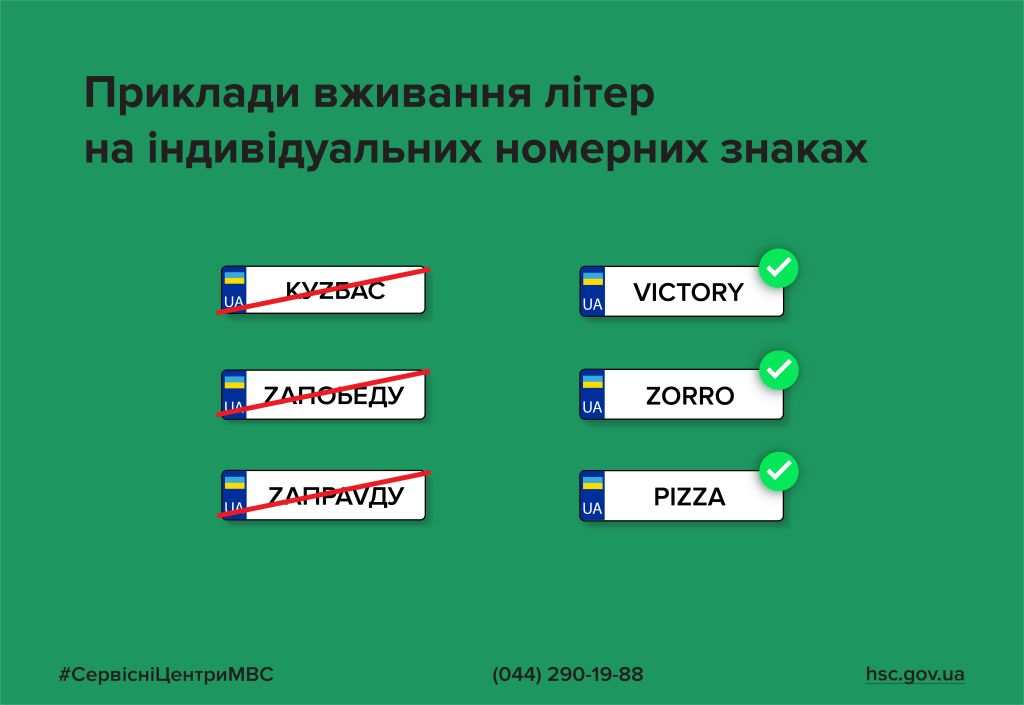 На автономерах в Україні заборонили символи Z і V: офіційне пояснення