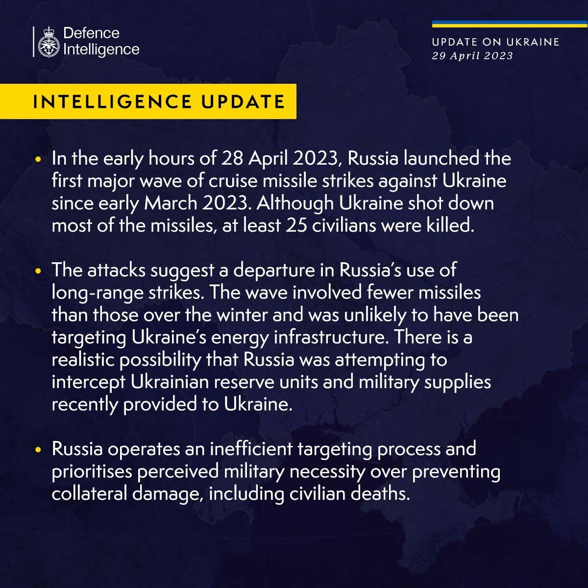 Оккупанты запустили меньше ракет, чем зимой: разведка Британии назвала возможные цели новой атаки РФ на Украину