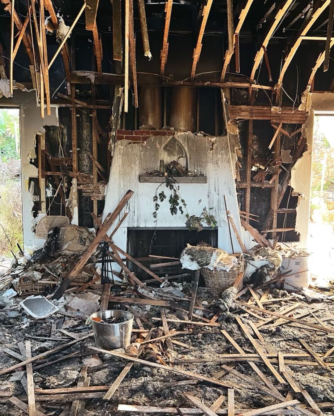 У актриси Катерини Скорсоне згорів будинок: ми втратили всіх чотирьох наших домашніх тварин. Фото