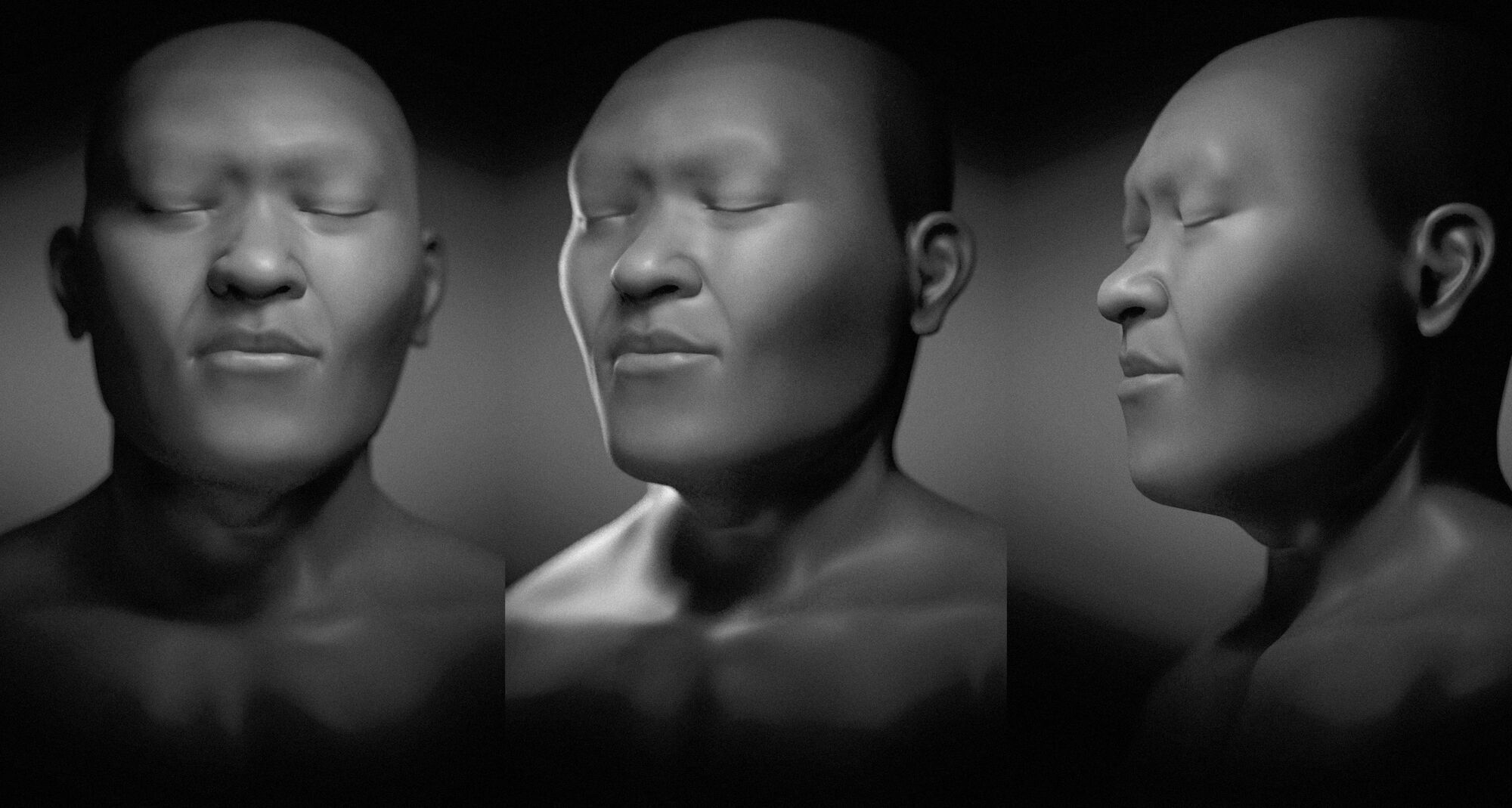 3D-модель обличчя древньої людини