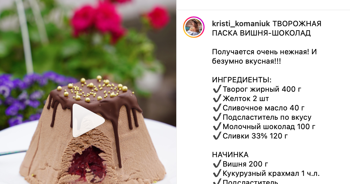 Рецепт паски