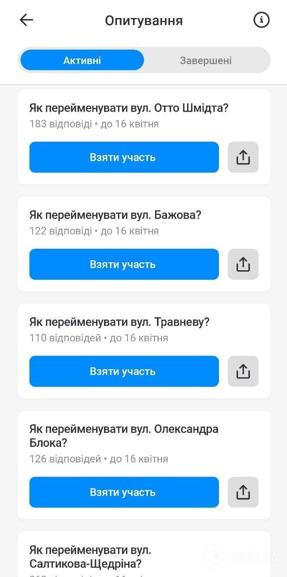 Мешканцям Києва запропонували перейменувати ще 27 міських об’єктів: як проголосувати