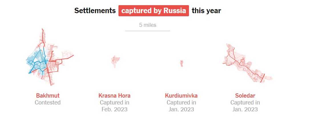 Наступление оккупантов захлебнулось: NYT на картах показала провал планов Кремля по захвату Украины