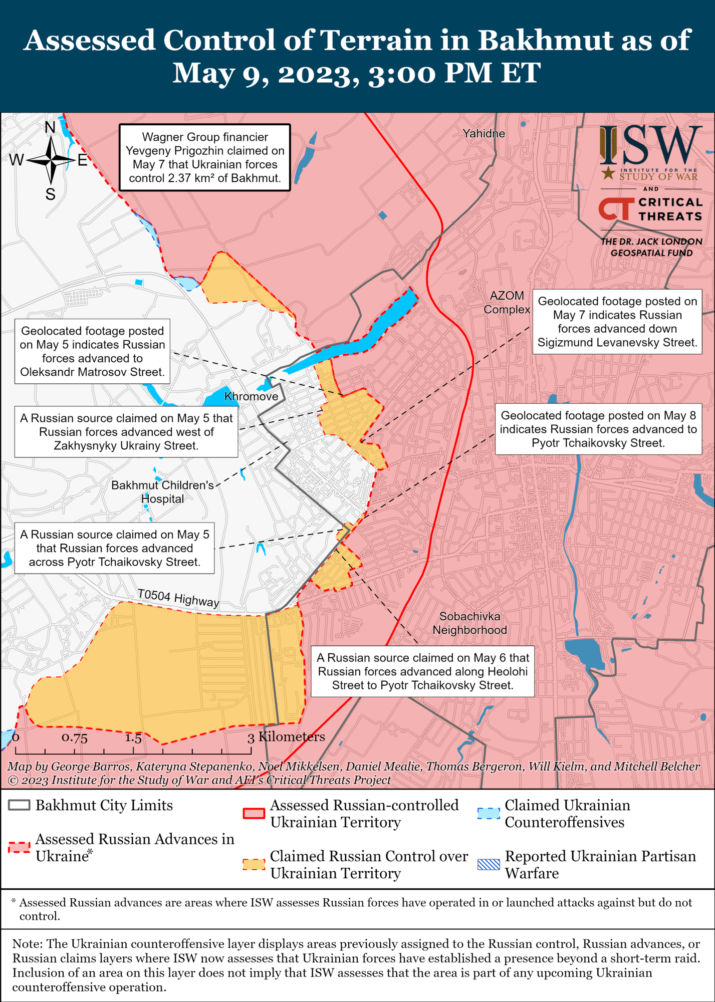 Оккупанты пытались прорваться к Хромову под Бахмутом, но получили отпор: анализ боевых действий от ISW