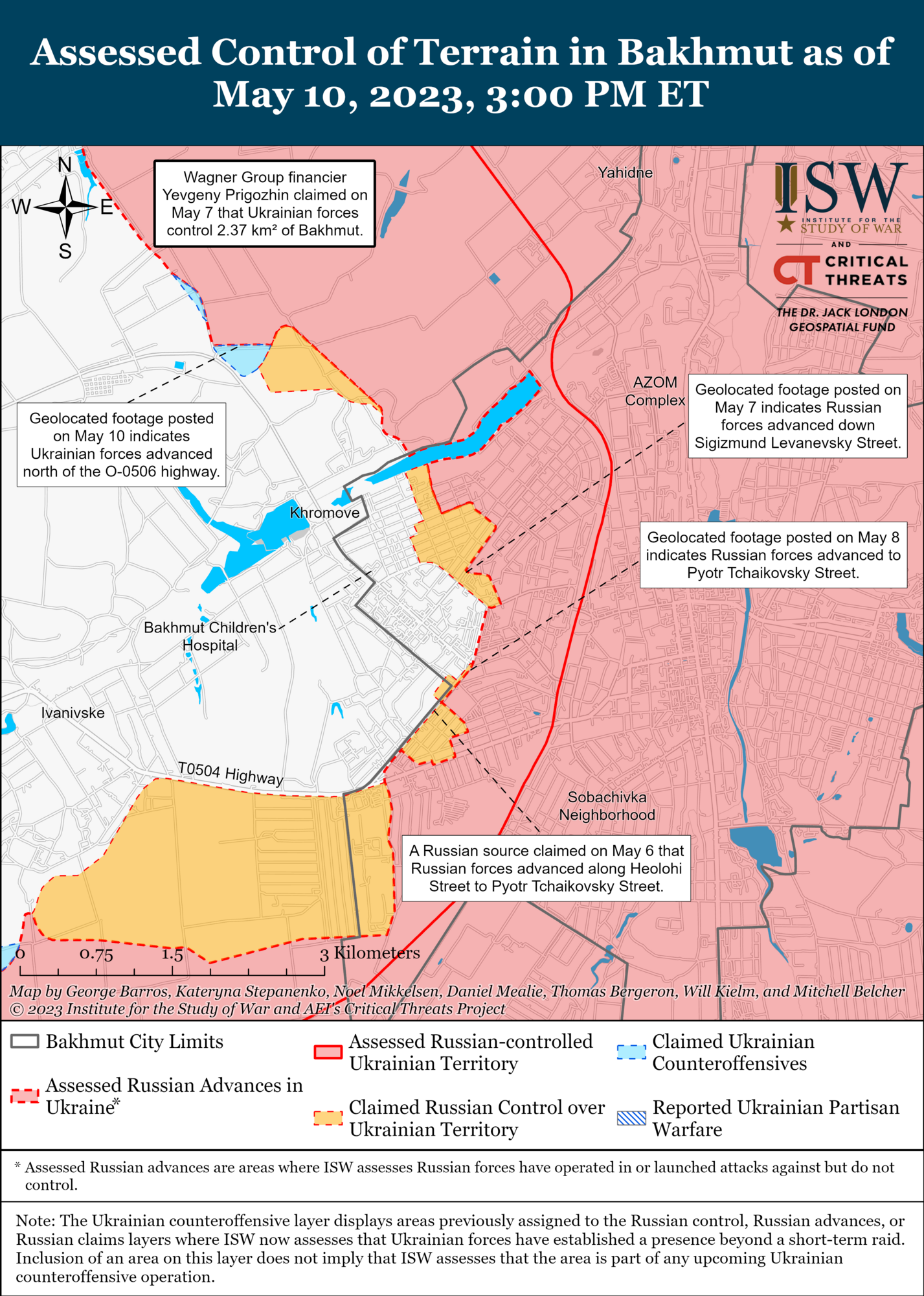 ВСУ провели успешные контратаки в районе Бахмута, у войск Путина большие проблемы – ISW