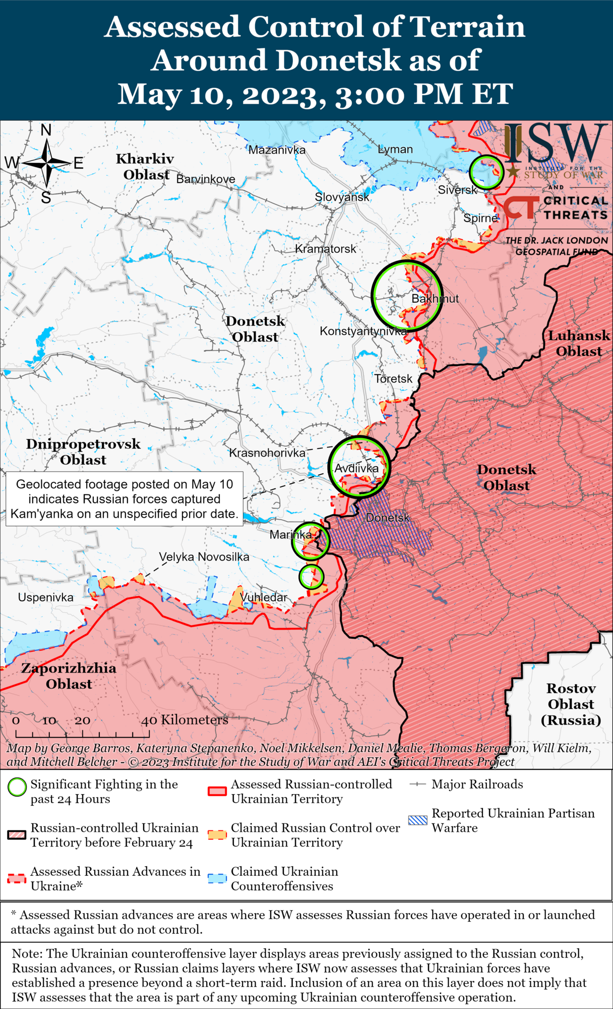 ВСУ провели успешные контратаки в районе Бахмута, у войск Путина большие проблемы – ISW