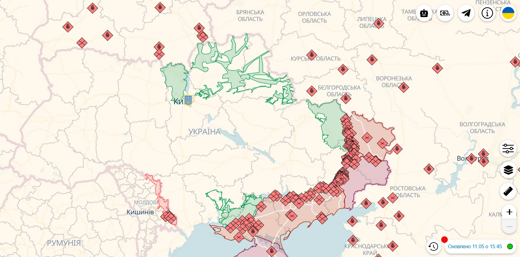 ЗСУ завдали понад 30 ударів по позиціях РФ: знищено пункти управління і місця скупчення військової техніки та живої сили ворога – Генштаб