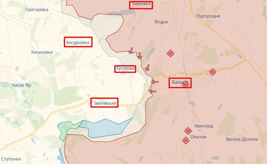 ВСУ добились успехов к северо-западу от Бахмута: в ISW рассказали о локальных контратаках. Фото и видео