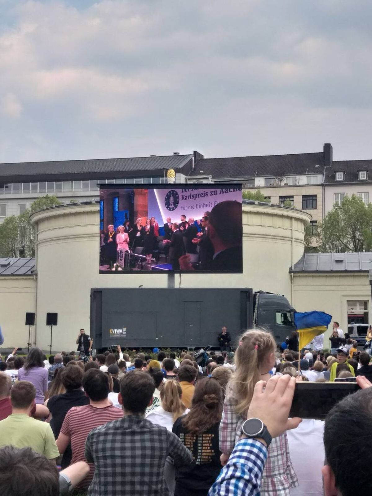 Трансляція вручення премії імені Карла Великого в Аахені