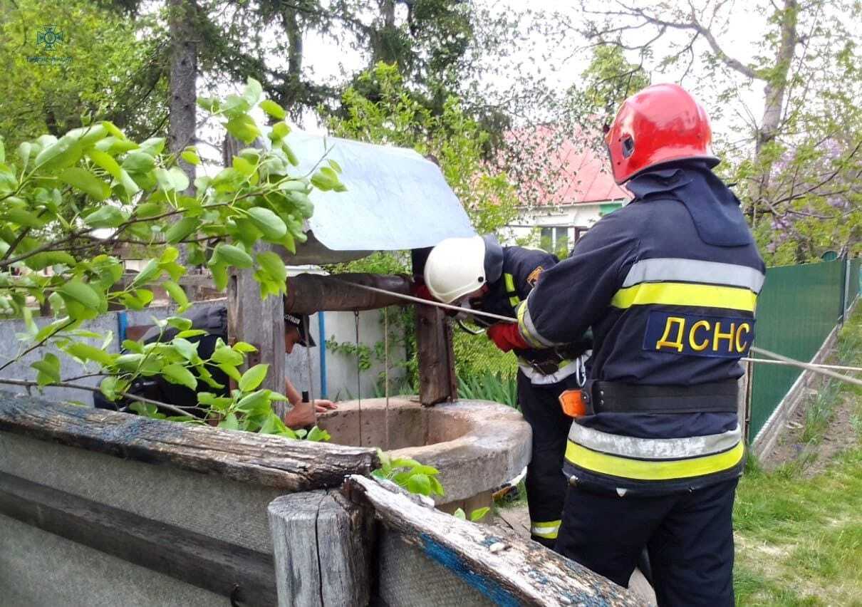 На Київщині врятували чоловіка, який через власну необережність ледь не втопився в колодязі. Фото