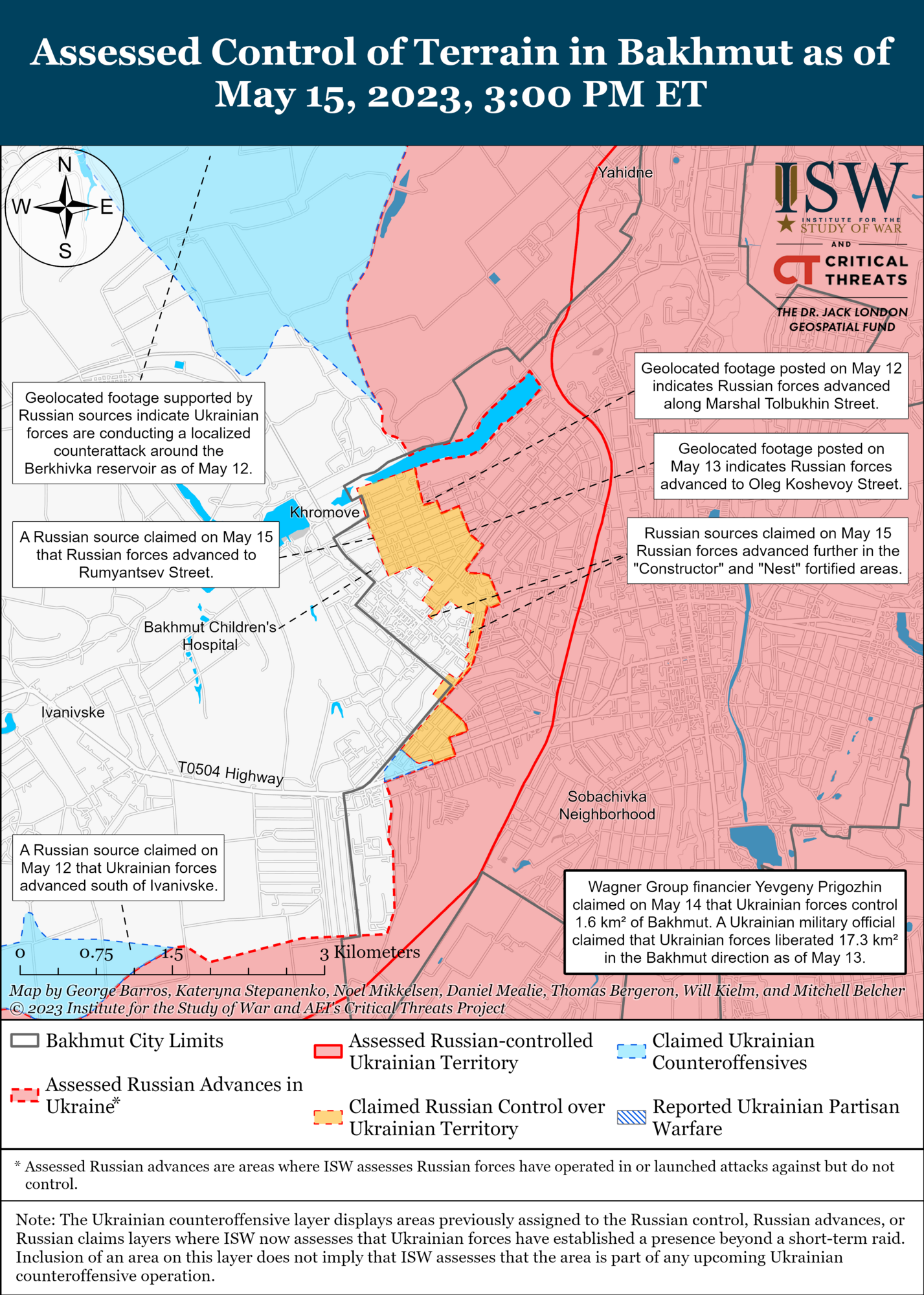 ВСУ провели успешные контратаки в районе Бахмута, но оккупанты перебрасывают подкрепление: анализ боев от ISW