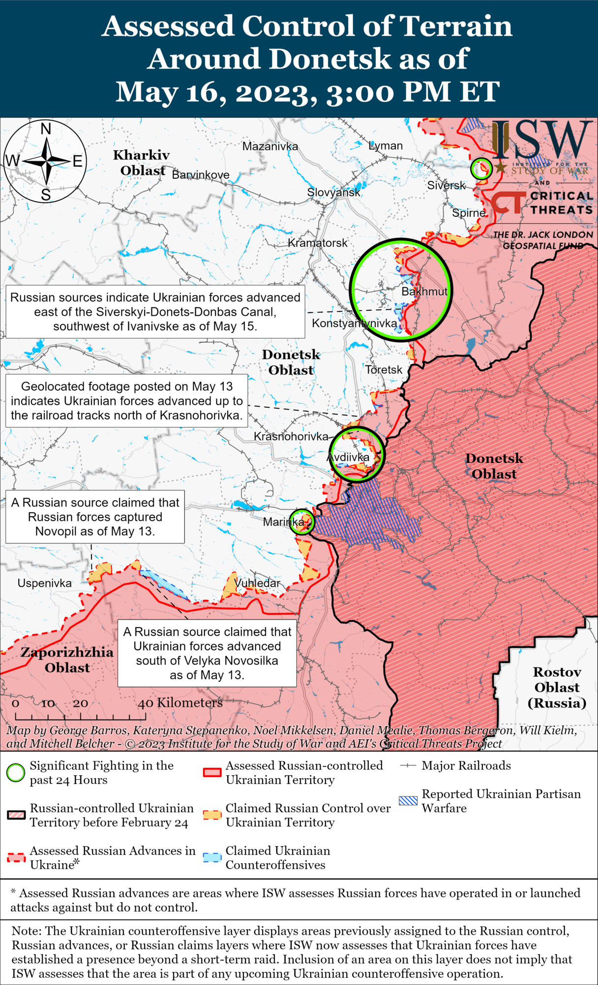 Войска РФ пытаются усилить наступательные операции в Бахмуте после успешных контратак ВСУ – ISW