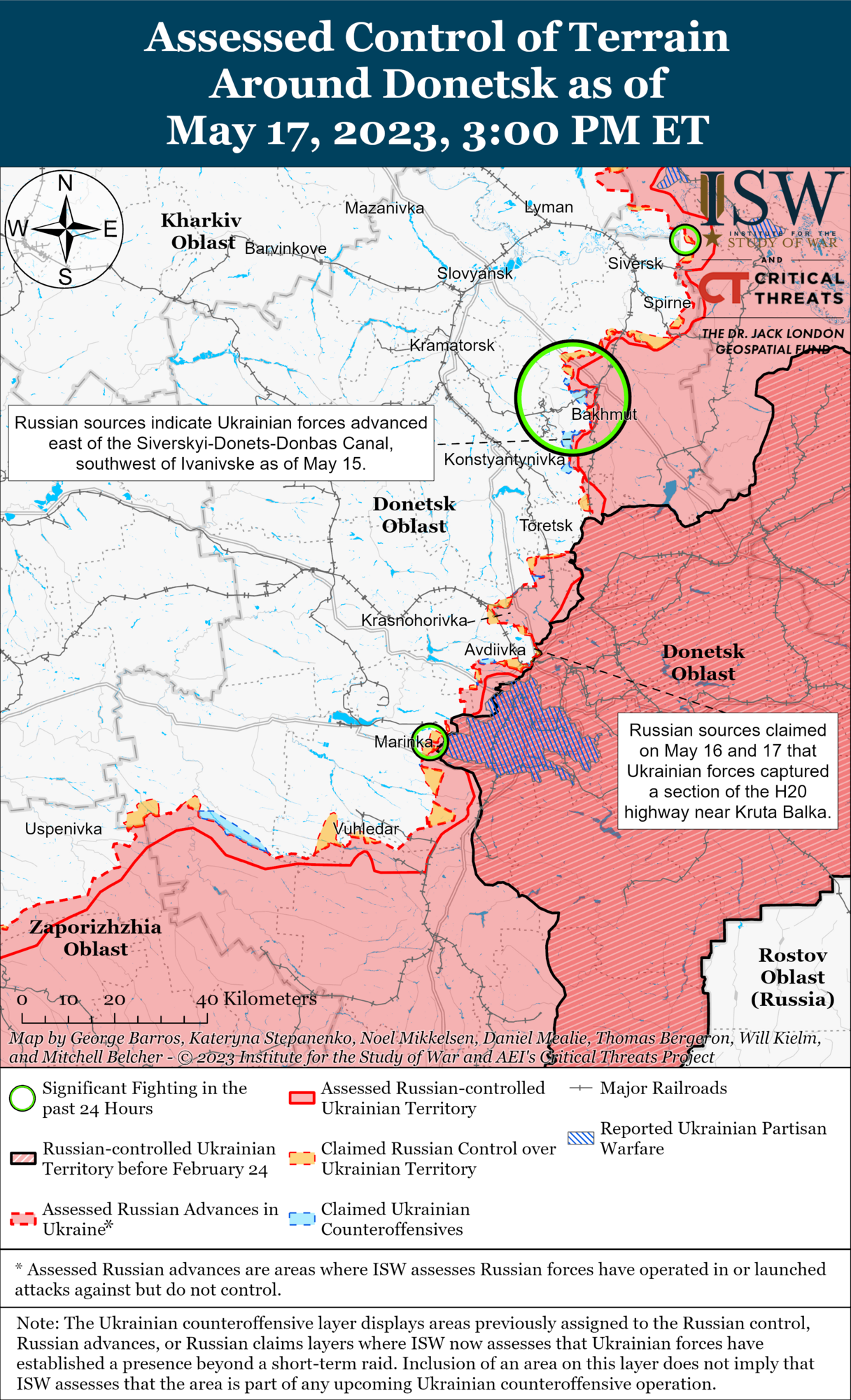 ЗСУ просунулися на 500 метрів на Бахмутському напрямку й атакують фланги окупантів: аналіз від ISW