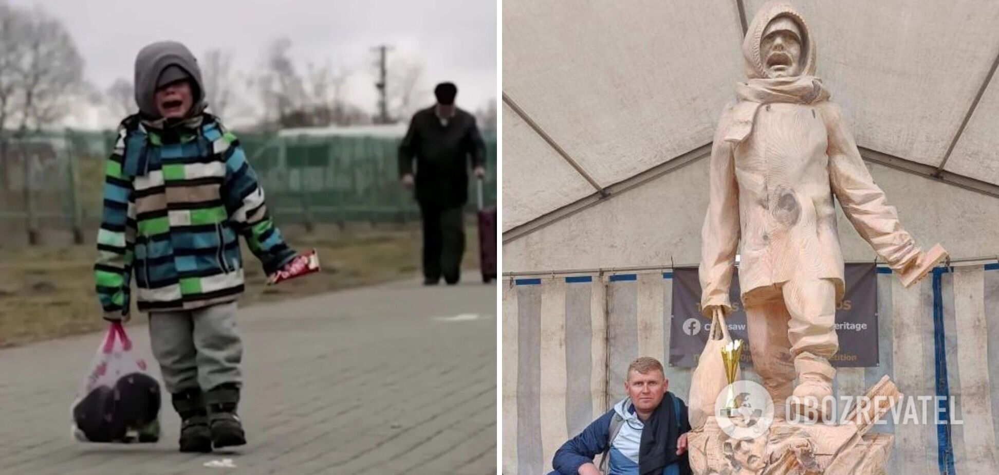 Героя Украины Александра Мациевского увековечили в дереве. Фото