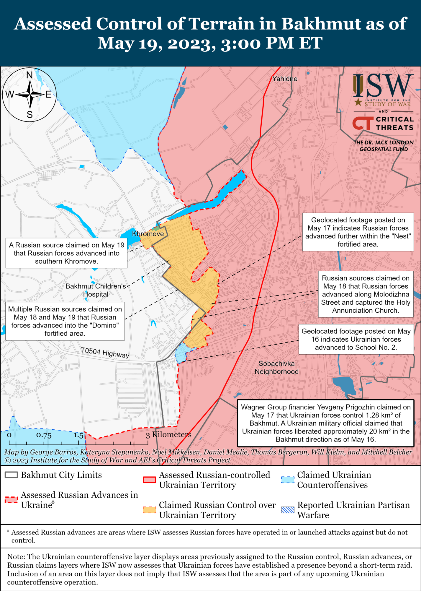 Войска РФ сконцентрировали большинство резервов возле Бахмута и замедлили контратаки ВСУ – ISW