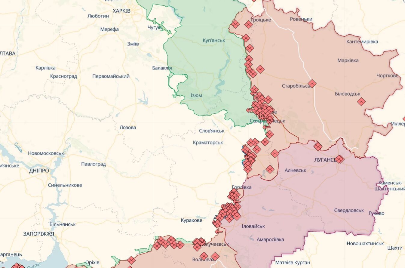 Найзапекліші бої ведуться за Бахмут та Мар’їнку, ЗСУ відбивають ворожі атаки – Генштаб