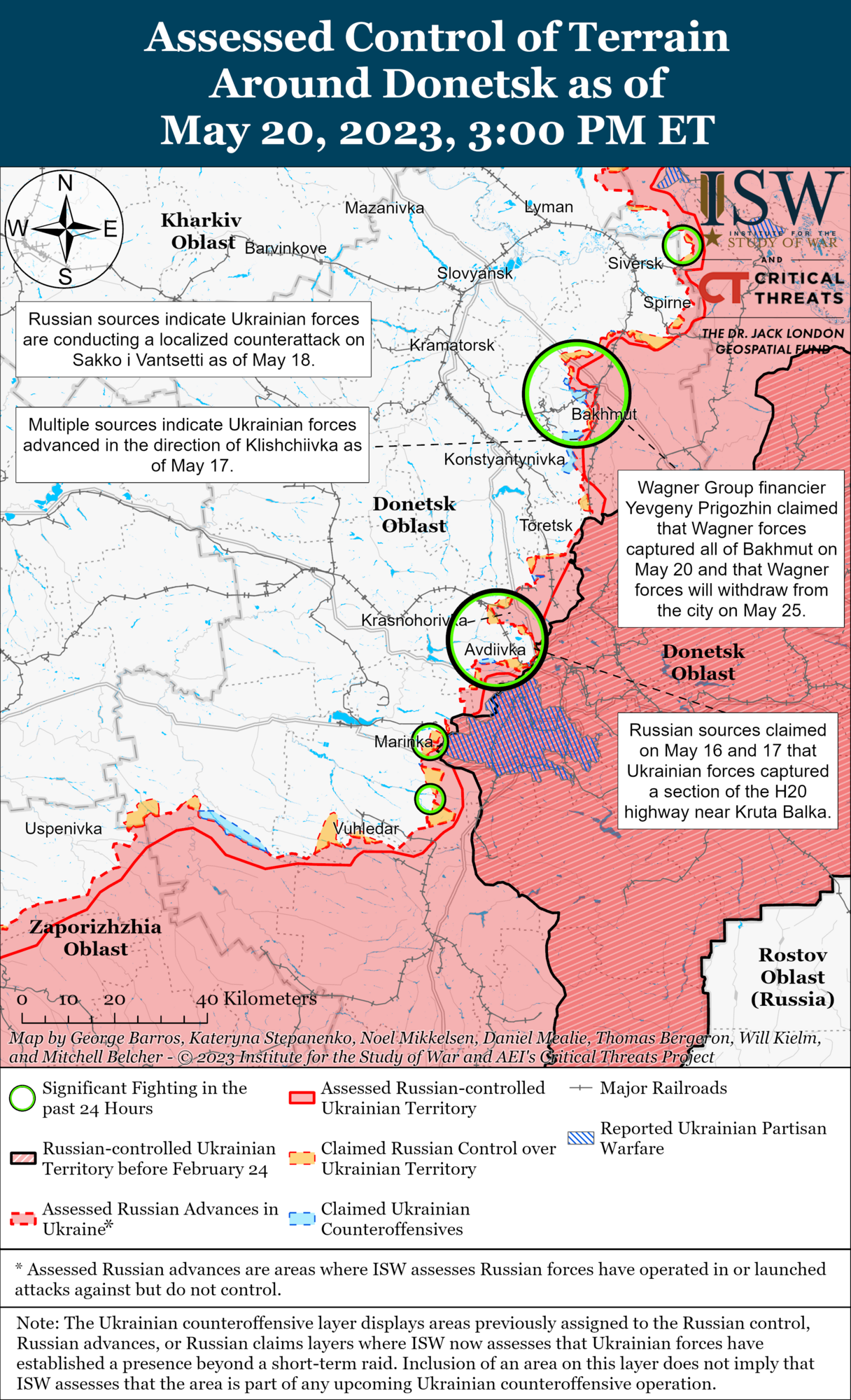 "Захоплення" кварталів Бахмута не дає армії РФ стратегічної переваги, Пригожин може вводити в оману – ISW