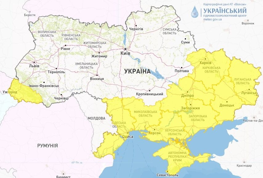 Украину накроют грозы: в каких областях объявлен первый уровень опасности
